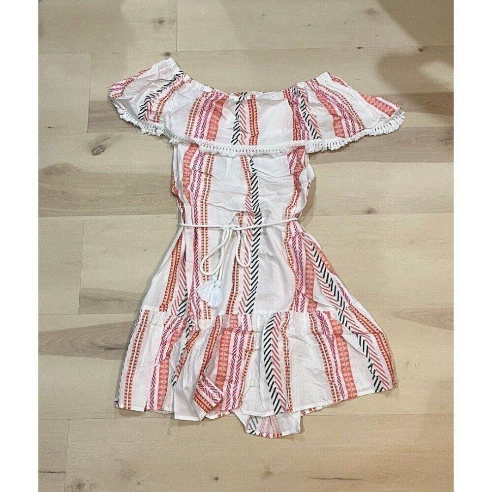 Anthropologie Mazik NEW Women Small Summer Mini Dress Boho Vacation Coastal - Picture 7 of 10